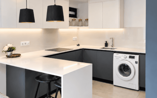 Loft amueblado con jardín privado y piscina en Valldoreix