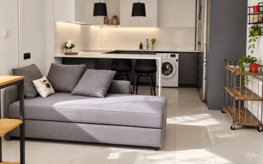 Loft amueblado con jardín privado y piscina en Valldoreix